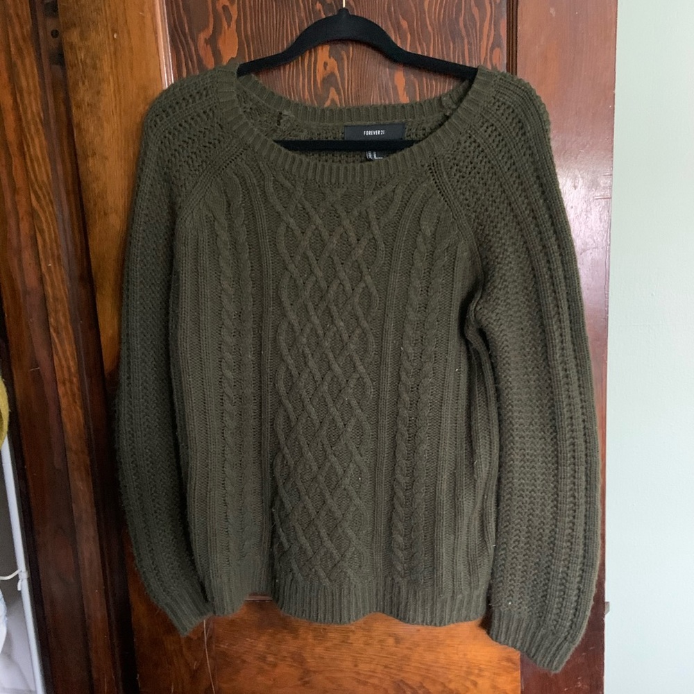Olive Knit Sweater